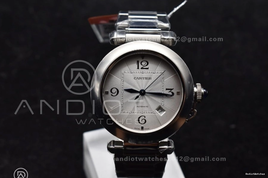 SS Made Cartier Efficient 531 BVF Genuine Pasha like the Bracelet White on 1:1 Dial Ladies 0304